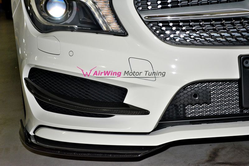 Benz W117 CLA250 Piecha GT-R carbon splitter cup wing 03